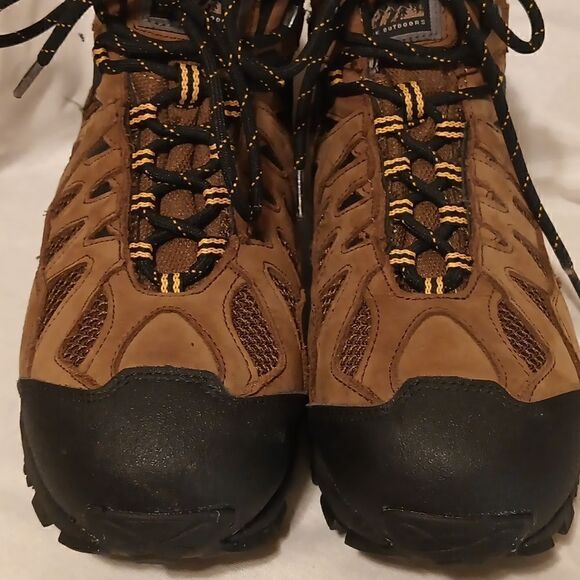 Carolina 4x4 steel toe waterproof hiking boots CA 4513 Brown leather size 9W - Picture 7 of 9